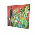 Begin Home Decor 12 x 12 in. Rainbow Cactus-Print on Canvas 2080-1212-FL365